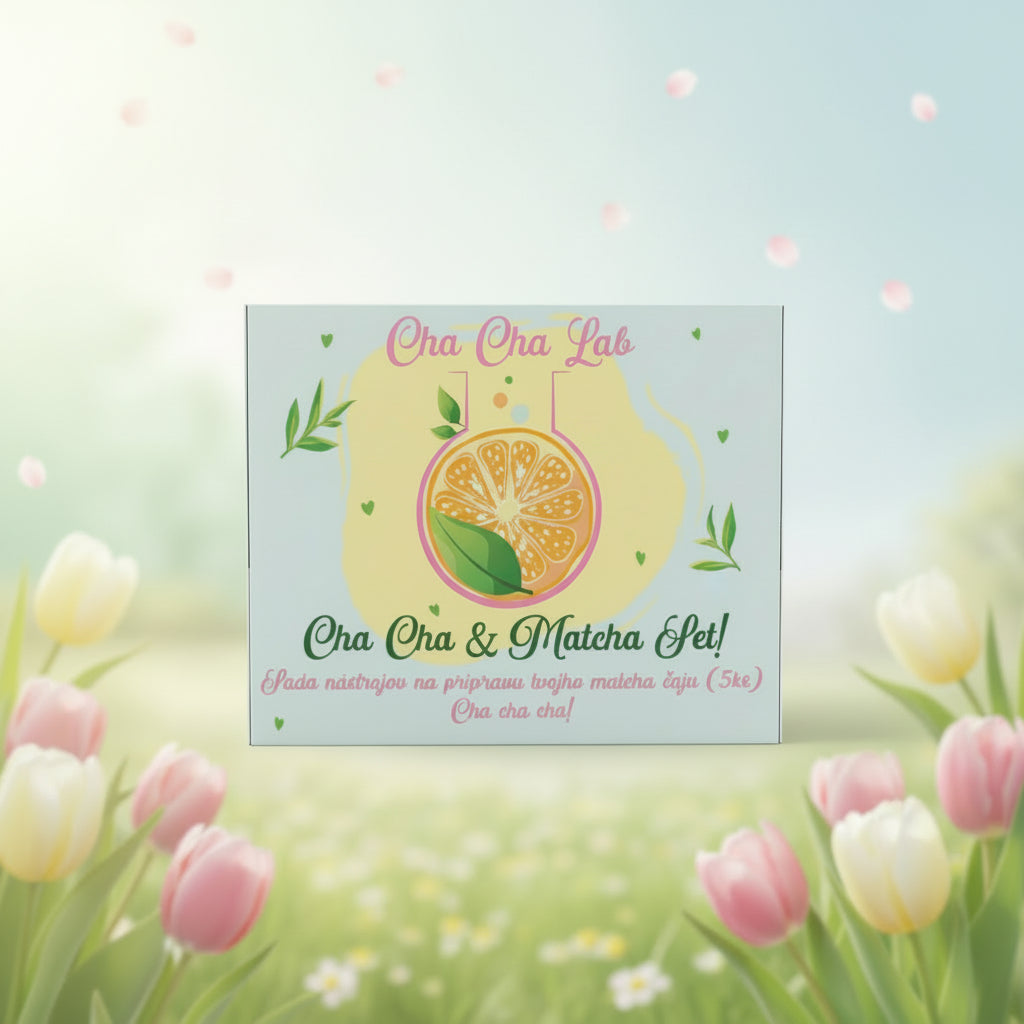 ChaChaLab - Matcha tea készítő eszközkészlet (5 db) - Mentazöld (Chawan / tál 500 ml)