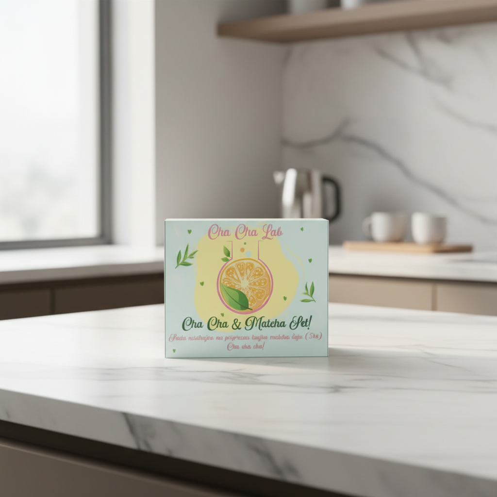 ChaChaLab - Matcha tea készítő eszközkészlet (5 db) - Mentazöld (Chawan / tál 500 ml)