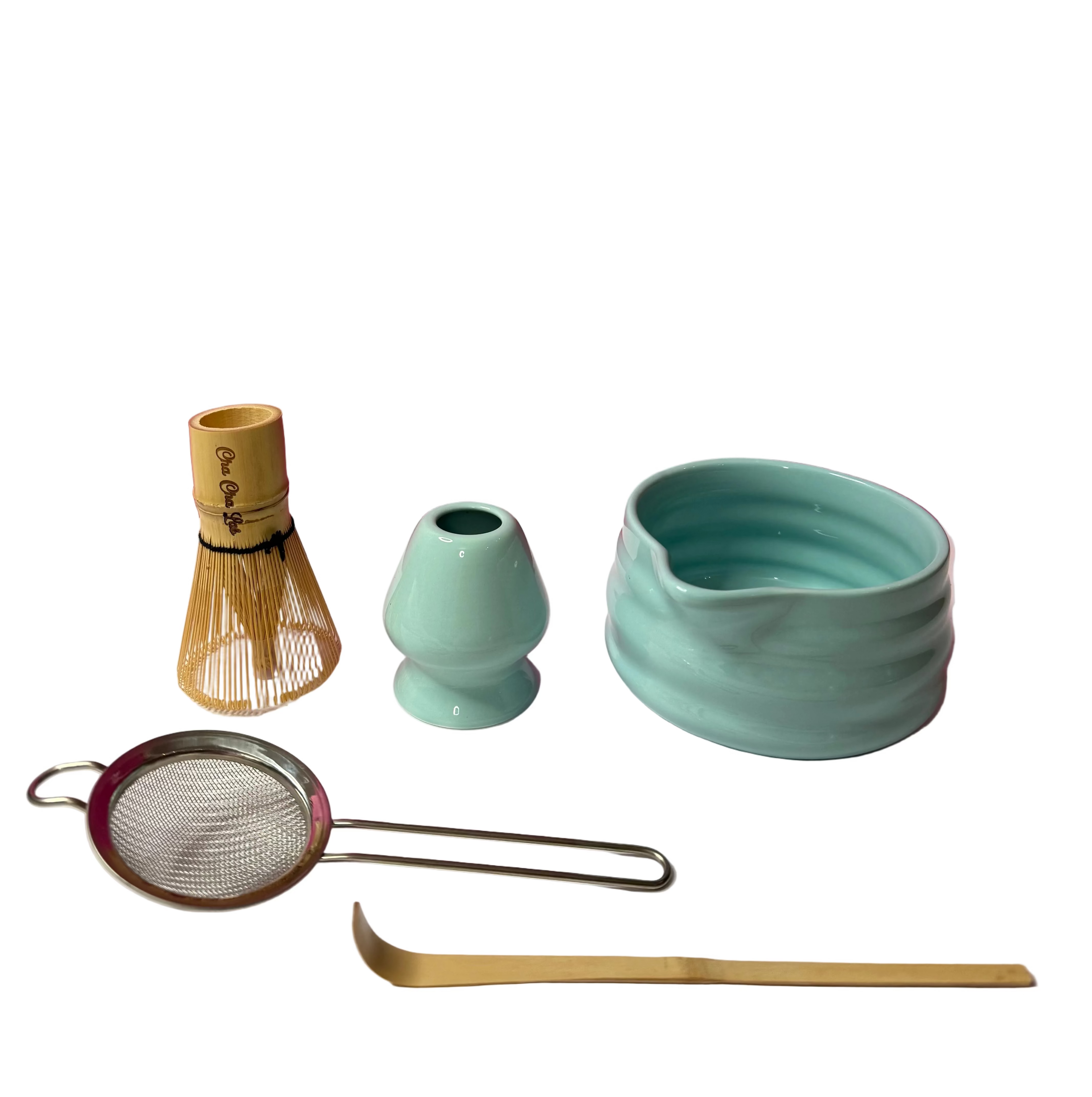 ChaChaLab - Mentazöld Matcha tea eszközkészlet (5 db)