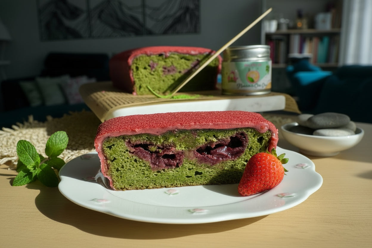 Najlepší matcha banánový chlebík s banánom a jahodami 🍵🍓
