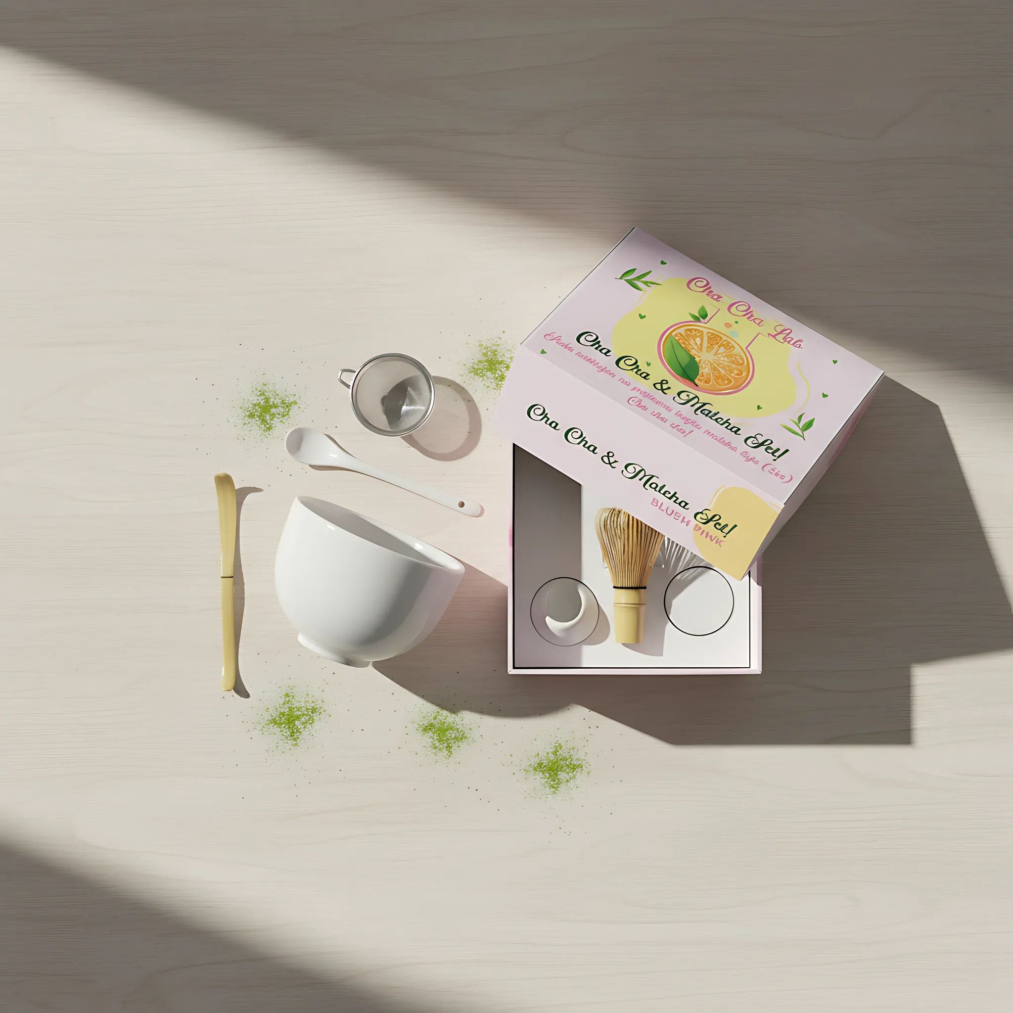 Matcha tea elkészítő szett (5 db) Blush Pink - Hamarosan érkezik