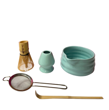 ChaChaLab - Mentazöld Matcha tea eszközkészlet (5 db) 